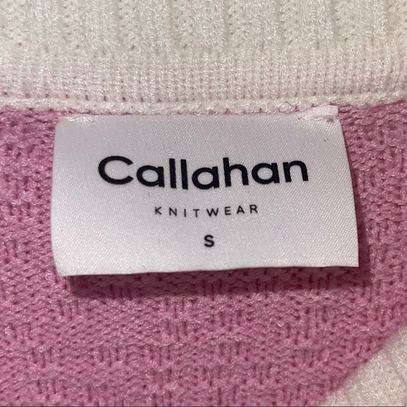 CALLAHAN KNIT Anthropologie Pastel Striped Turtleneck Poncho Sweater Small - Picture 10 of 11